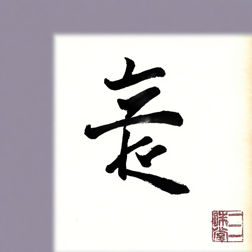Sumi-e Kanji 悟 (Erkenntnis)