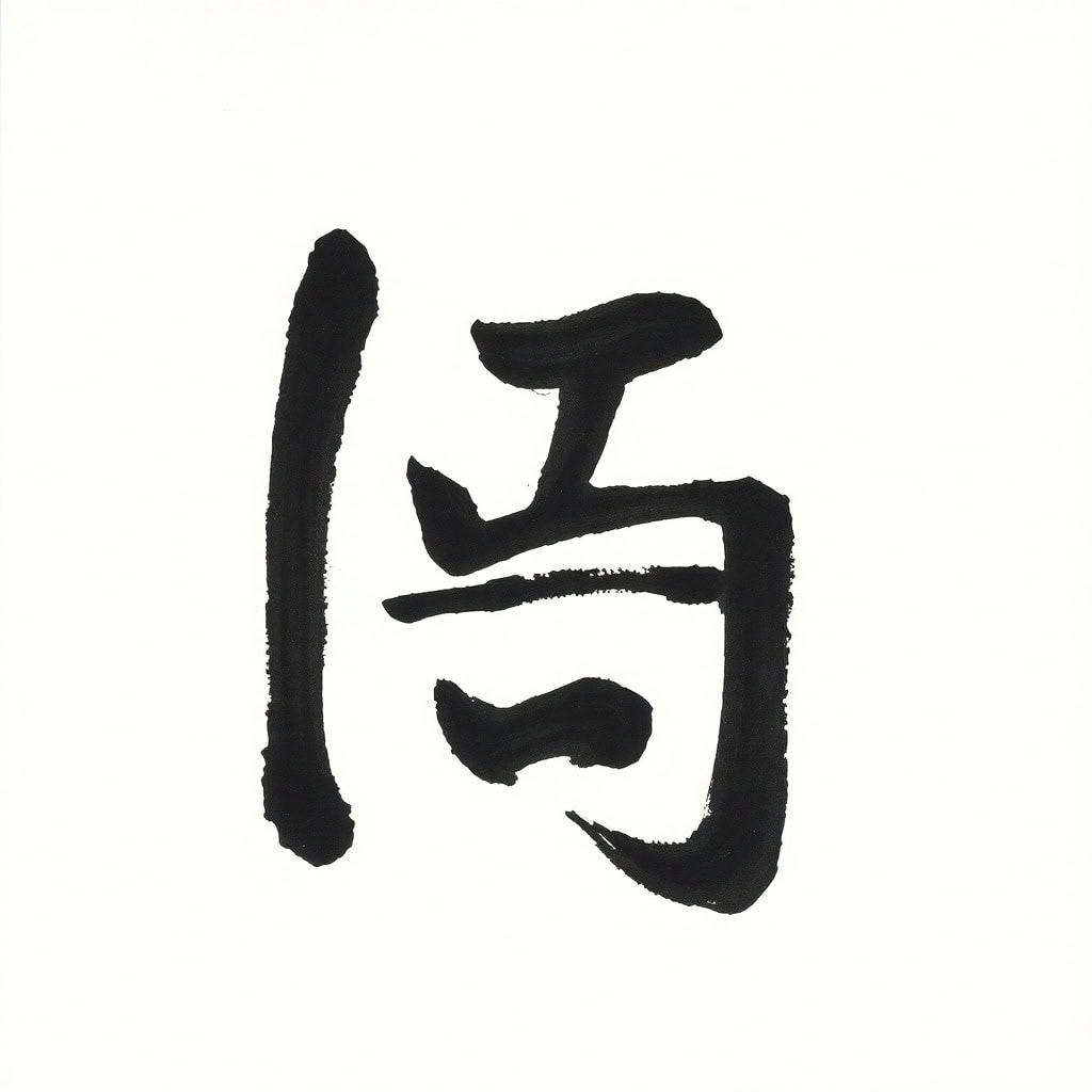 Sumi-e Kanji 集中 (Konzentration)