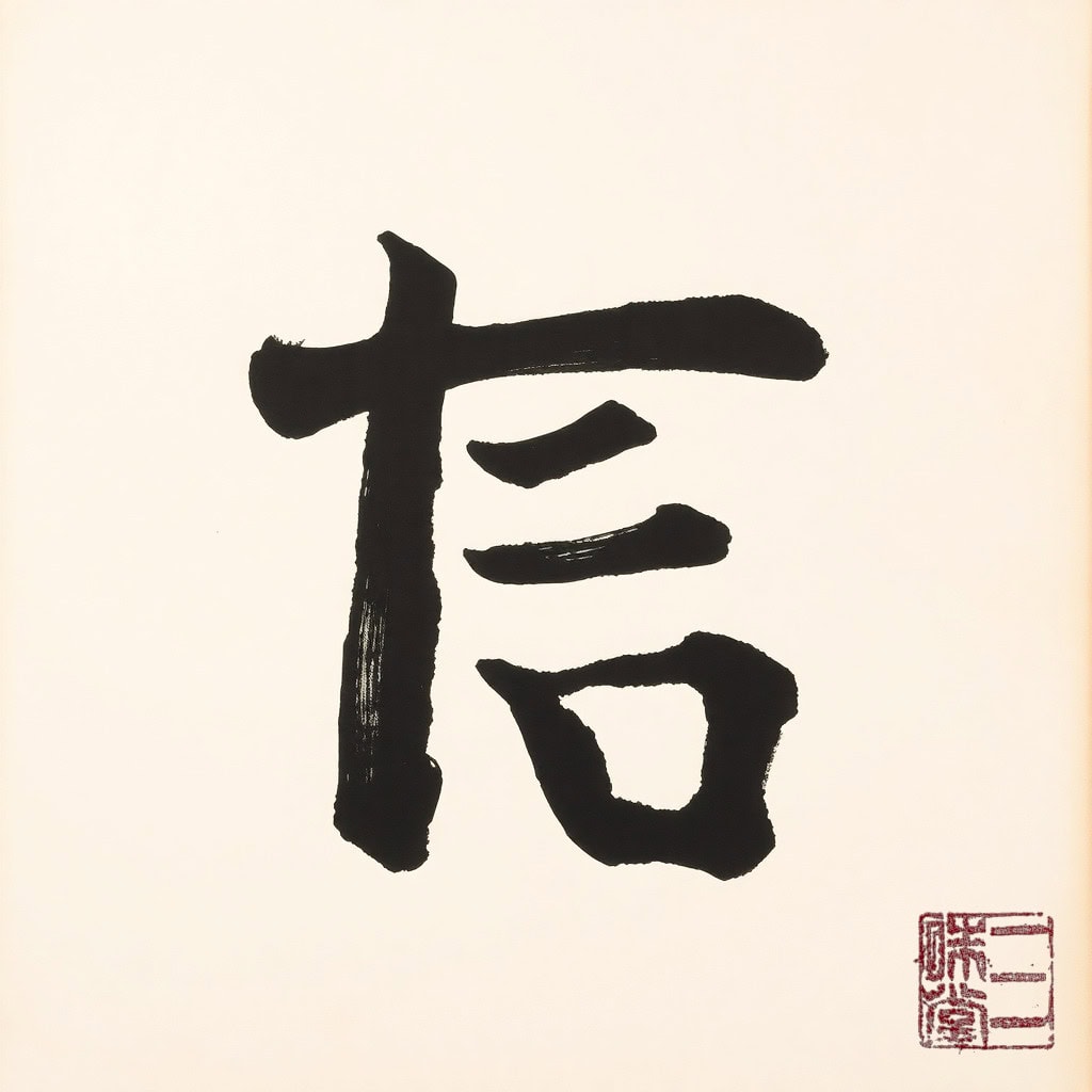 Sumi-e Kanji 道 (Weg)